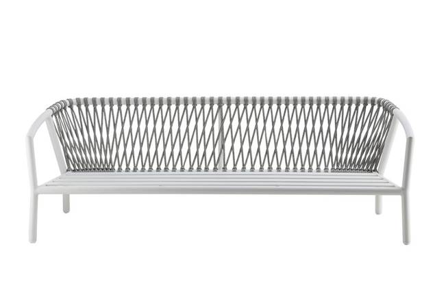 Seattle 2.5er Loungebank Aluminium 4