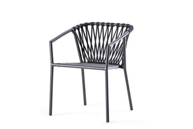 Seattle Gartenstuhl stapelbar Aluminium