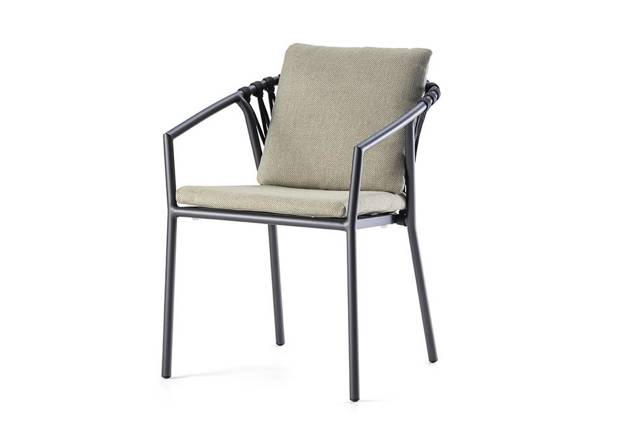 Seattle Gartenstuhl stapelbar Aluminium 1