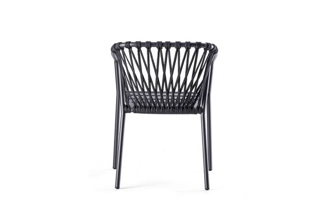 Seattle Gartenstuhl stapelbar Aluminium 3