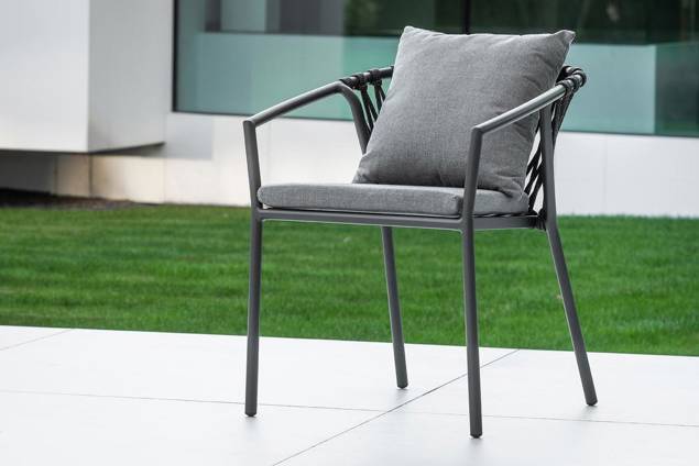 Seattle Gartenstuhl stapelbar Aluminium 7