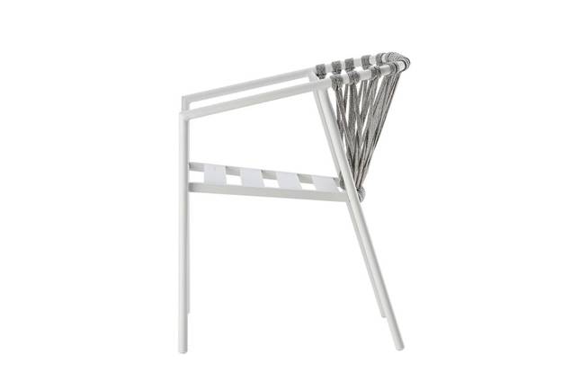 Seattle Gartenstuhl stapelbar Aluminium 3