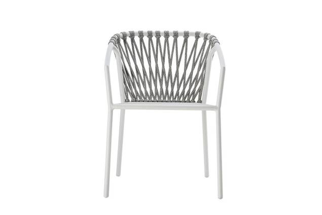 Seattle Gartenstuhl stapelbar Aluminium 5