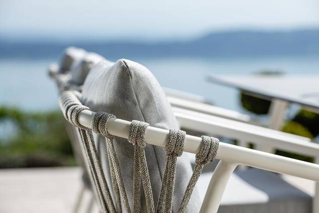 Seattle Gartenstuhl stapelbar Aluminium 9