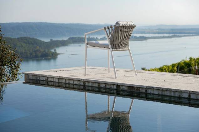 Seattle Gartenstuhl stapelbar Aluminium 10