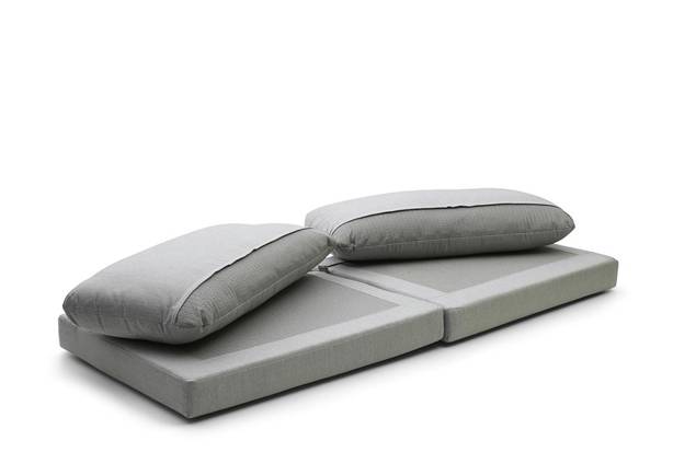 Seattle 2.5er Loungebank Aluminium 15