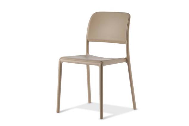 Sedrun Fauteuil d'extérieur empilable synthétique