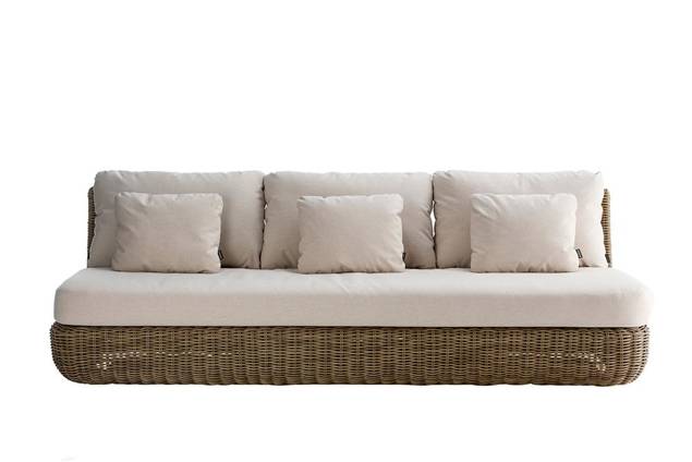 Siena Banc lounge 3 places rotin 4