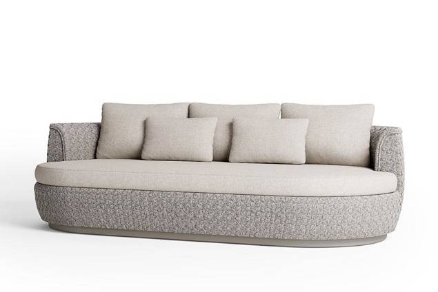 Sintra 3er Loungebank Aluminium 7