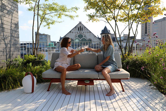 Sorrento Multifunktionsliege Aluminium 3