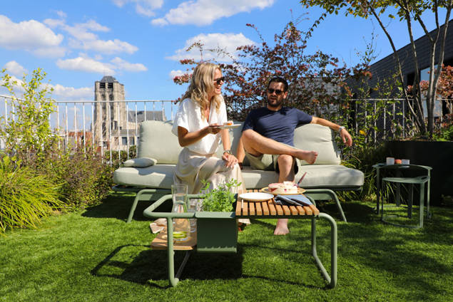 Sorrento Multifunktionsliege Aluminium 4