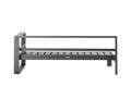 Split 2er Loungebank links Aluminium 4