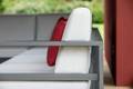 Split 2er Loungebank links Aluminium 8