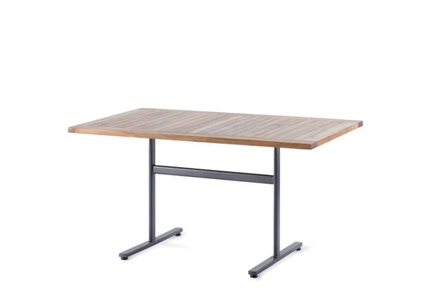 Stockholm Table de jardin pliante acier 160x90 cm 2