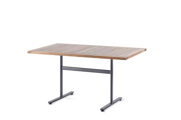 Stockholm Table de jardin pliante acier 180x80 cm 2