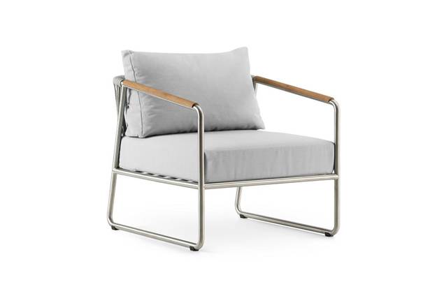 Sylt Fauteuil lounge acier inoxydable 11