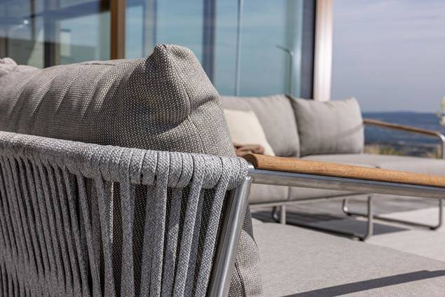 Sylt Fauteuil lounge acier inoxydable 14