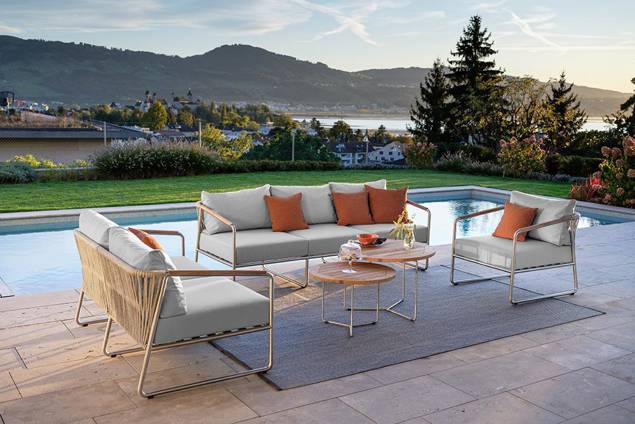Sylt Fauteuil lounge acier inoxydable 16