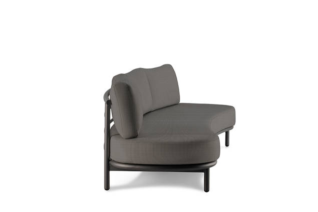 Taormina 3er Loungebank Aluminium 1