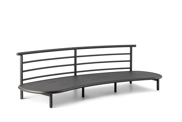 Taormina 3er Loungebank Aluminium 4