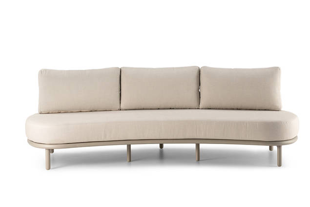 Taormina 3er Loungebank Aluminium 1