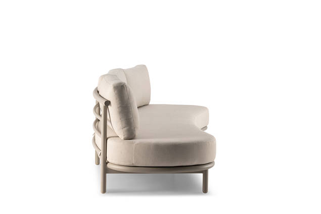 Taormina 3er Loungebank Aluminium 3