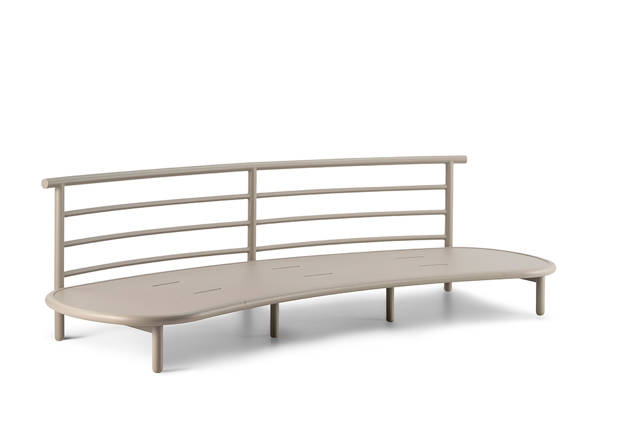 Taormina 3er Loungebank Aluminium 4