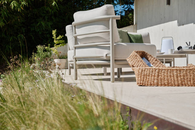 Taormina 3er Loungebank Aluminium 7