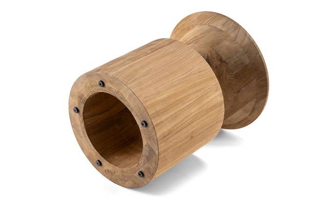Tomar Beistelltisch Holz Ø 40 cm 1
