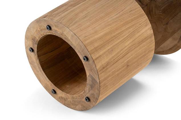Tomar Beistelltisch Holz Ø 40 cm 3