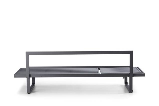 Tosca Banc lounge dînatoire 3 places aluminium 7