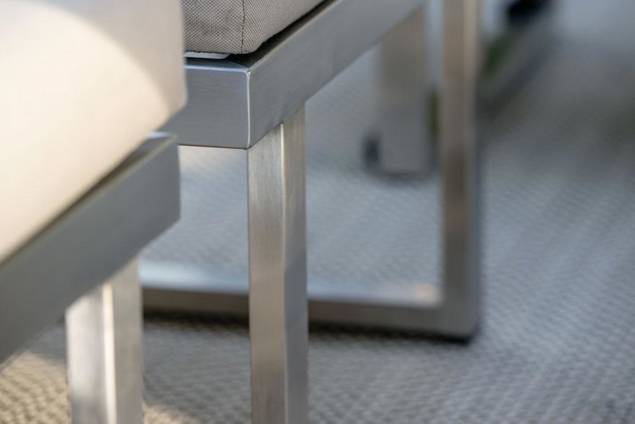 Tosca Fauteuil lounge dînatoire acier inoxydable 10