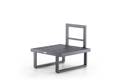 Tosca Dining Loungesessel Aluminium