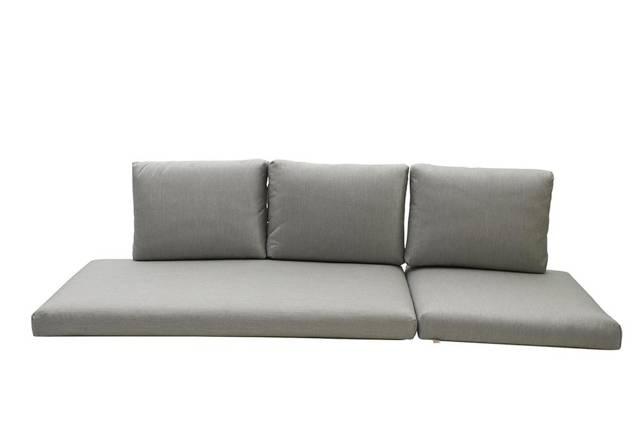 Tosca 3er Loungebank Edelstahl 8