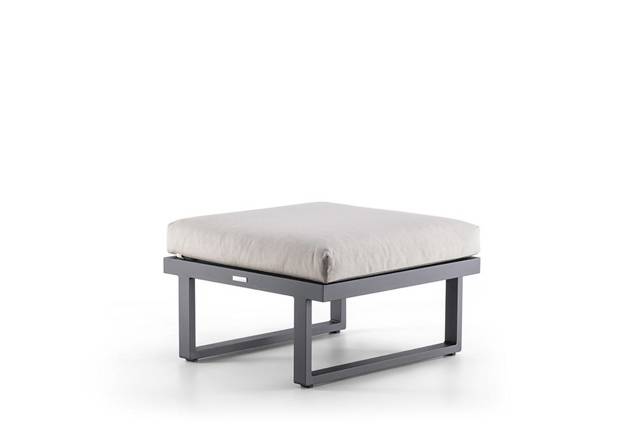 Tosca Loungehocker/Tisch Aluminium 1