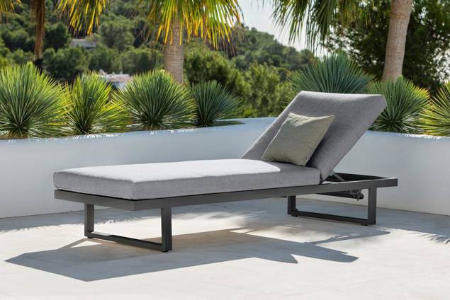 Tosca Loungehocker/Tisch Aluminium 4