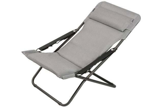 Transabed Chaise de jardin pliant acier