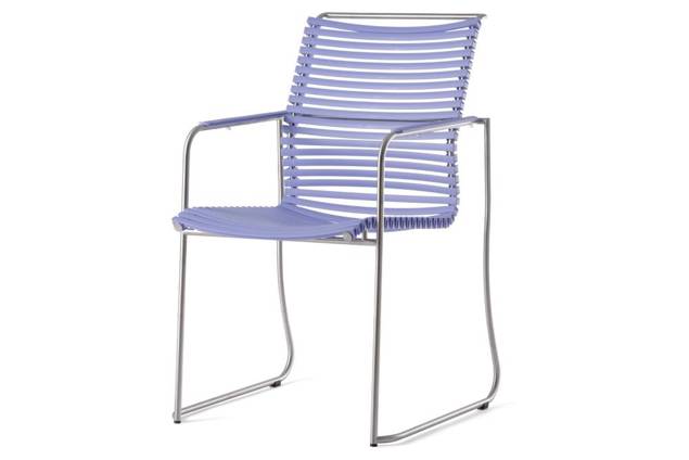 Valencia Chaise de jardin empilable acier inoxydable