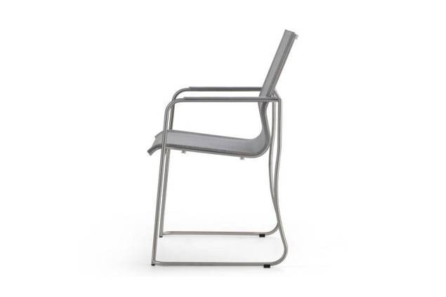 Valencia Chaise de jardin empilable acier inoxydable 1