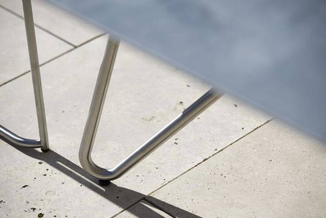 Valencia Chaise de jardin empilable acier inoxydable 3