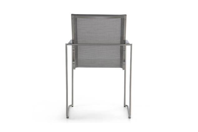 Valencia Chaise de jardin empilable acier inoxydable 5