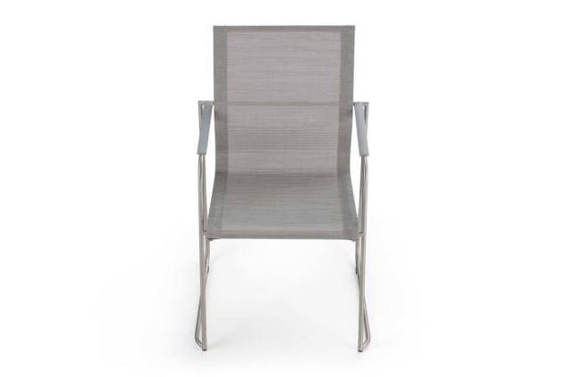 Valencia Chaise de jardin empilable acier inoxydable 7