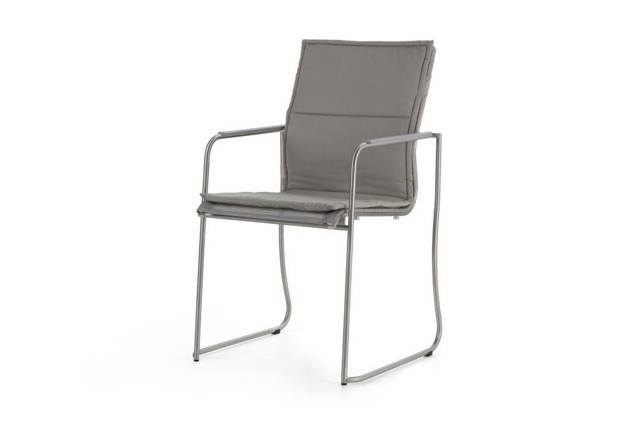 Valencia Chaise de jardin empilable acier inoxydable 8