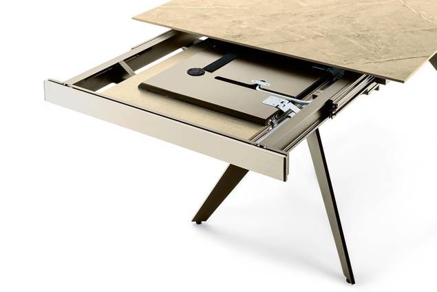 Verbier Table de jardin à rallonge céramique 180/280x95 cm 8