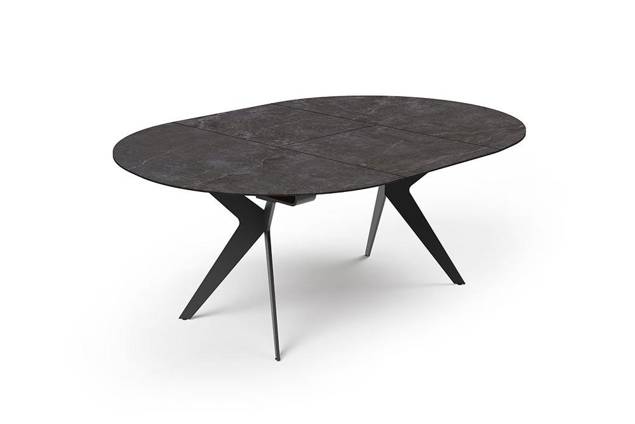 Verbier Gartentisch ausziehbar Keramik Ø 110 cm