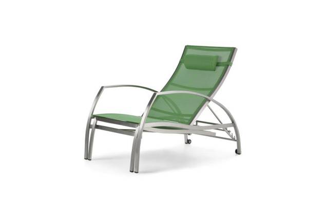 Victoria Chaise longue acier inoxydable 1
