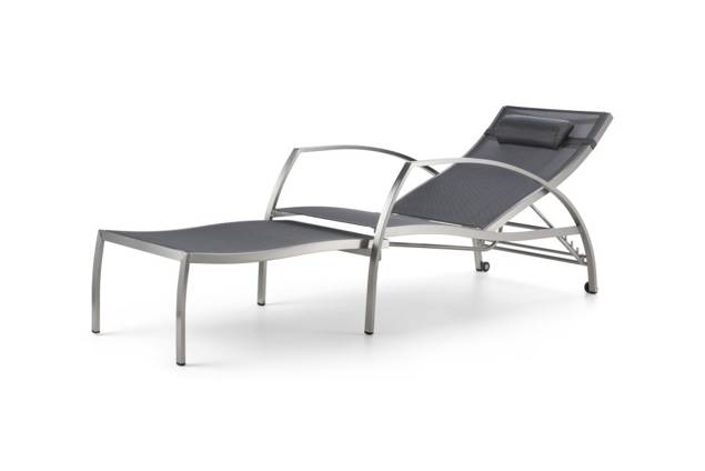 Victoria Liegestuhl Edelstahl 1