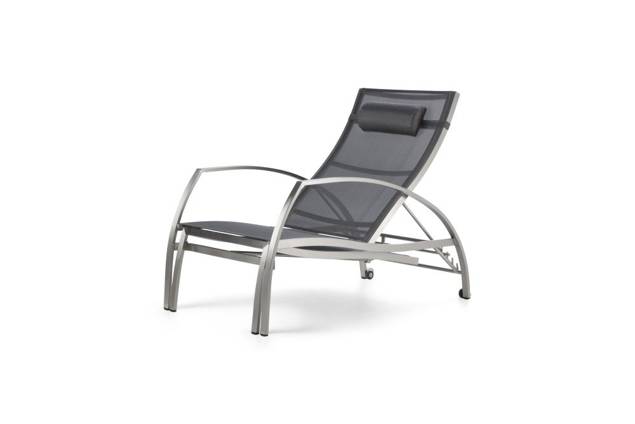 Victoria Liegestuhl Edelstahl 3