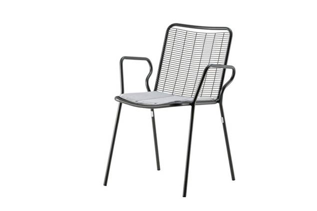 Vienna Chaise de jardin empilable acier 1