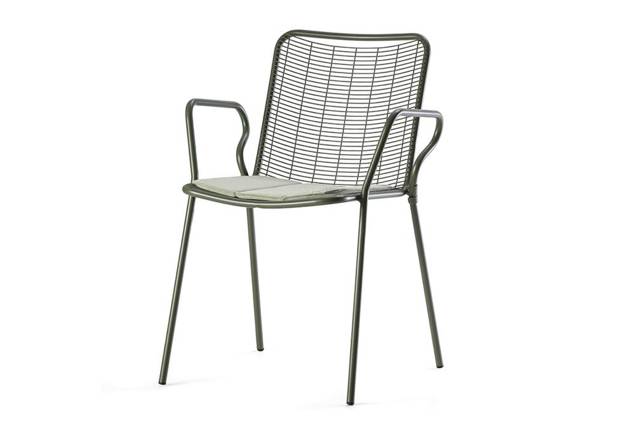 Vienna Chaise de jardin empilable acier 1